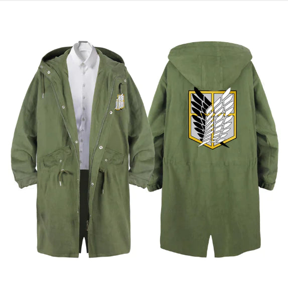 Attack on Titan ''Survey Corps'' Long Trenchcoat